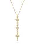 Çelik Y Kolye GOLD 45cm