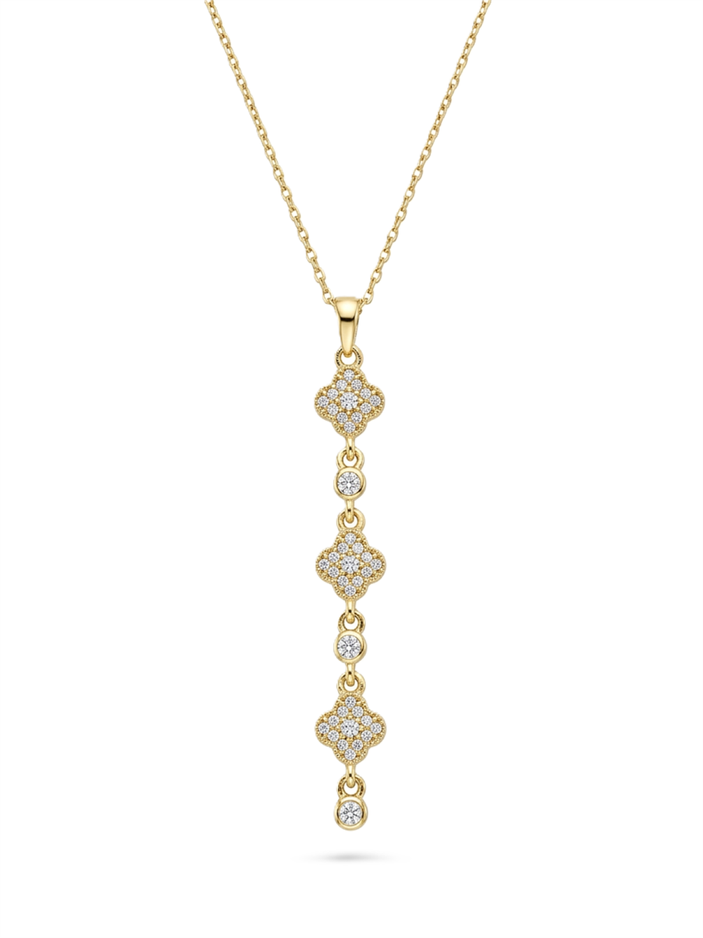 Çelik Y Kolye GOLD 45cm