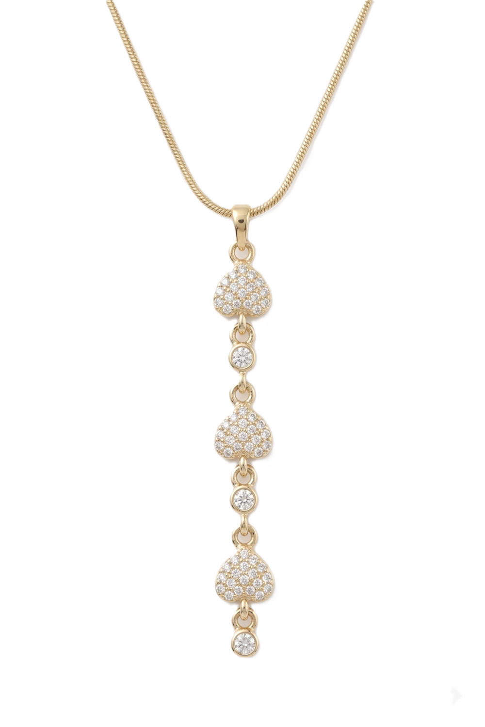 Çelik Y Kolye GOLD 45cm