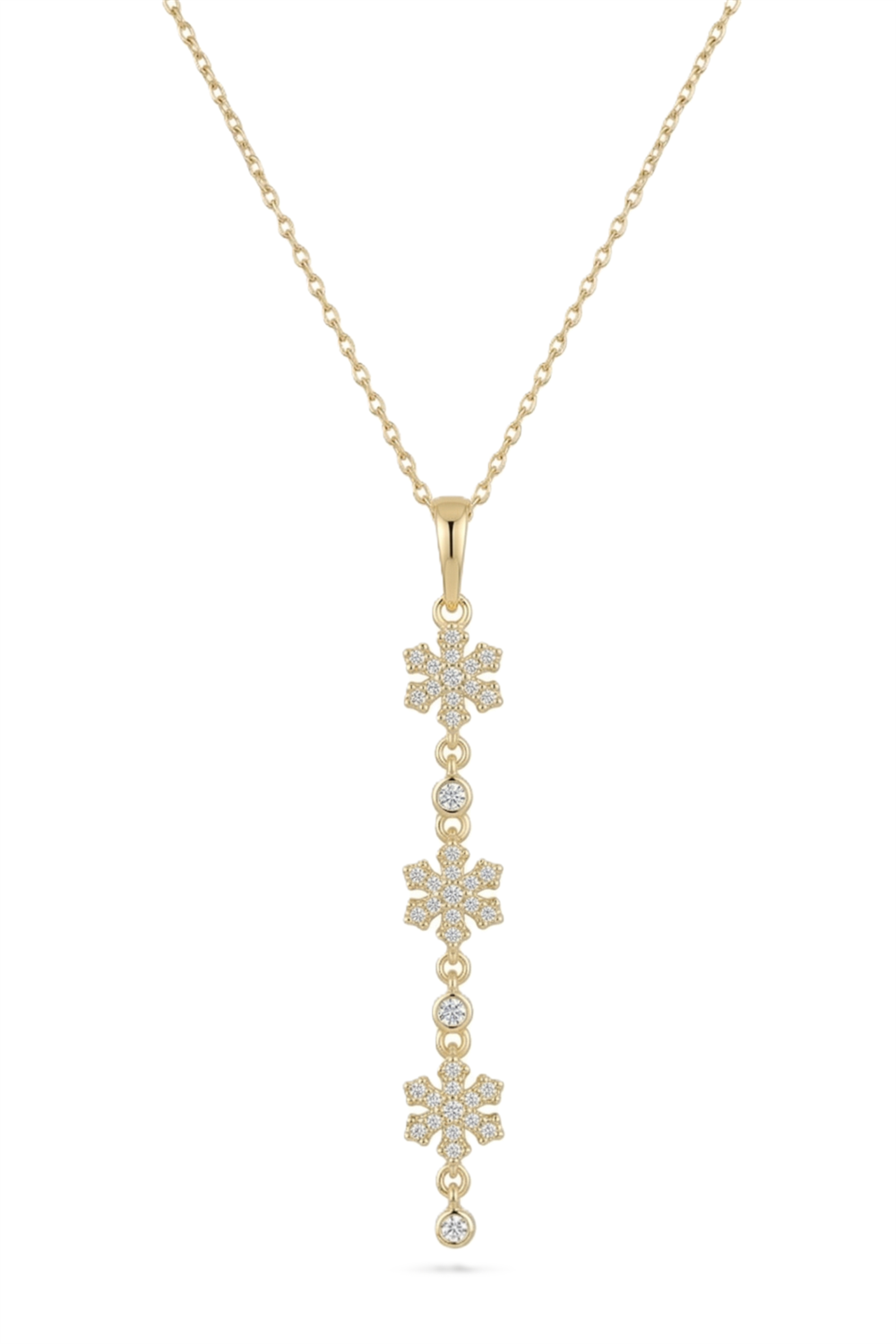 Çelik Y Kolye GOLD 45cm