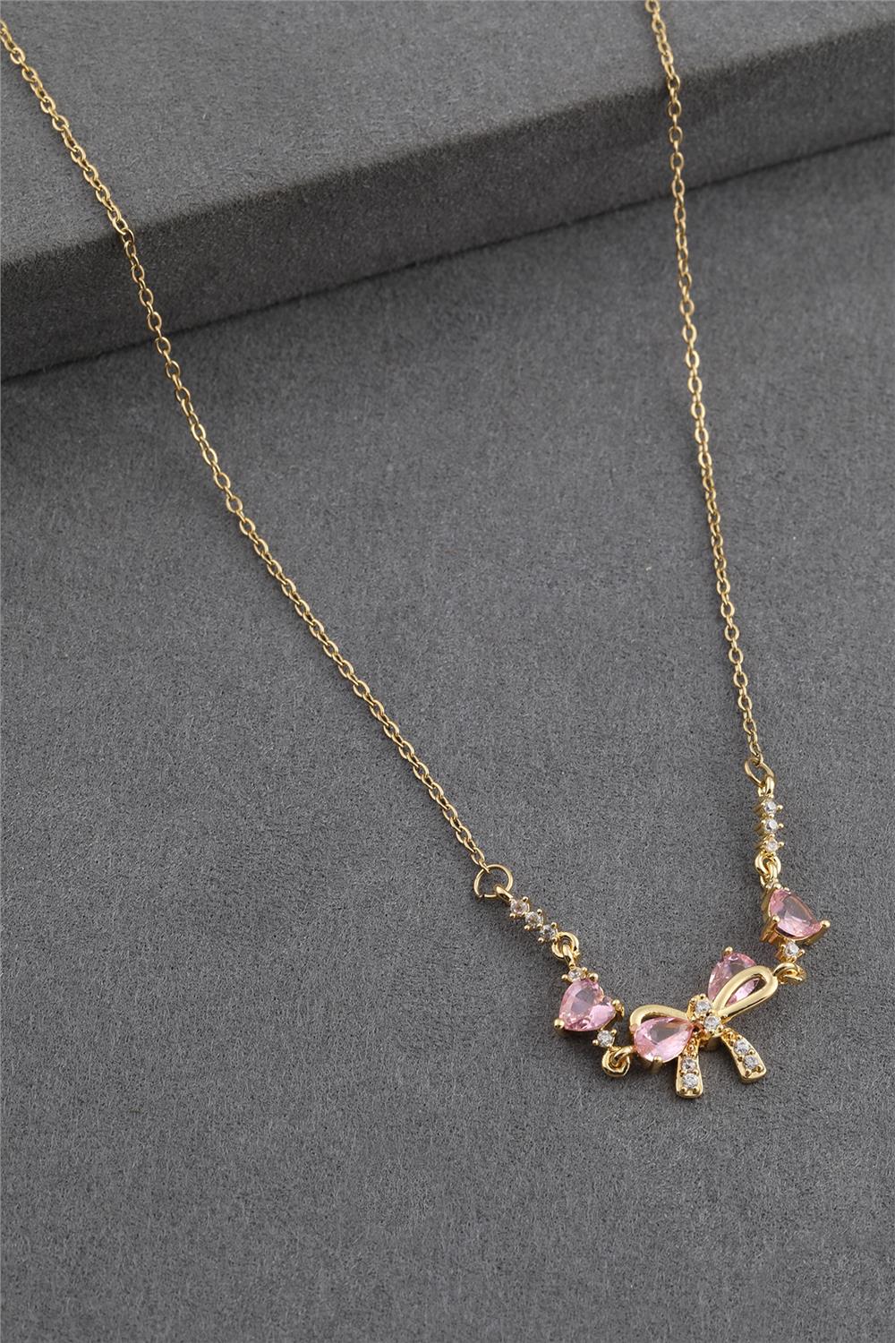 Çelik Y Kolye GOLD 45cm