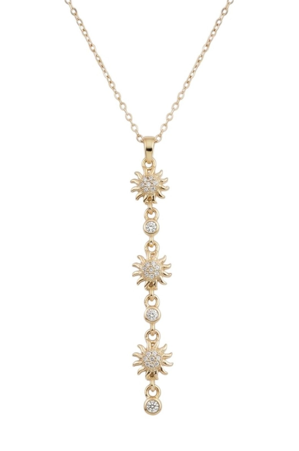 Çelik Y Kolye GOLD 45cm