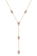 Çelik Y Kolye GOLD 45cm