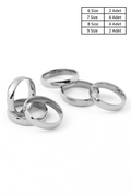 Çelik Yüzük Silver 12Li Paket 4 Boy