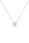 Yıldız Çelik Zirkon Kolye Silver 45 cm