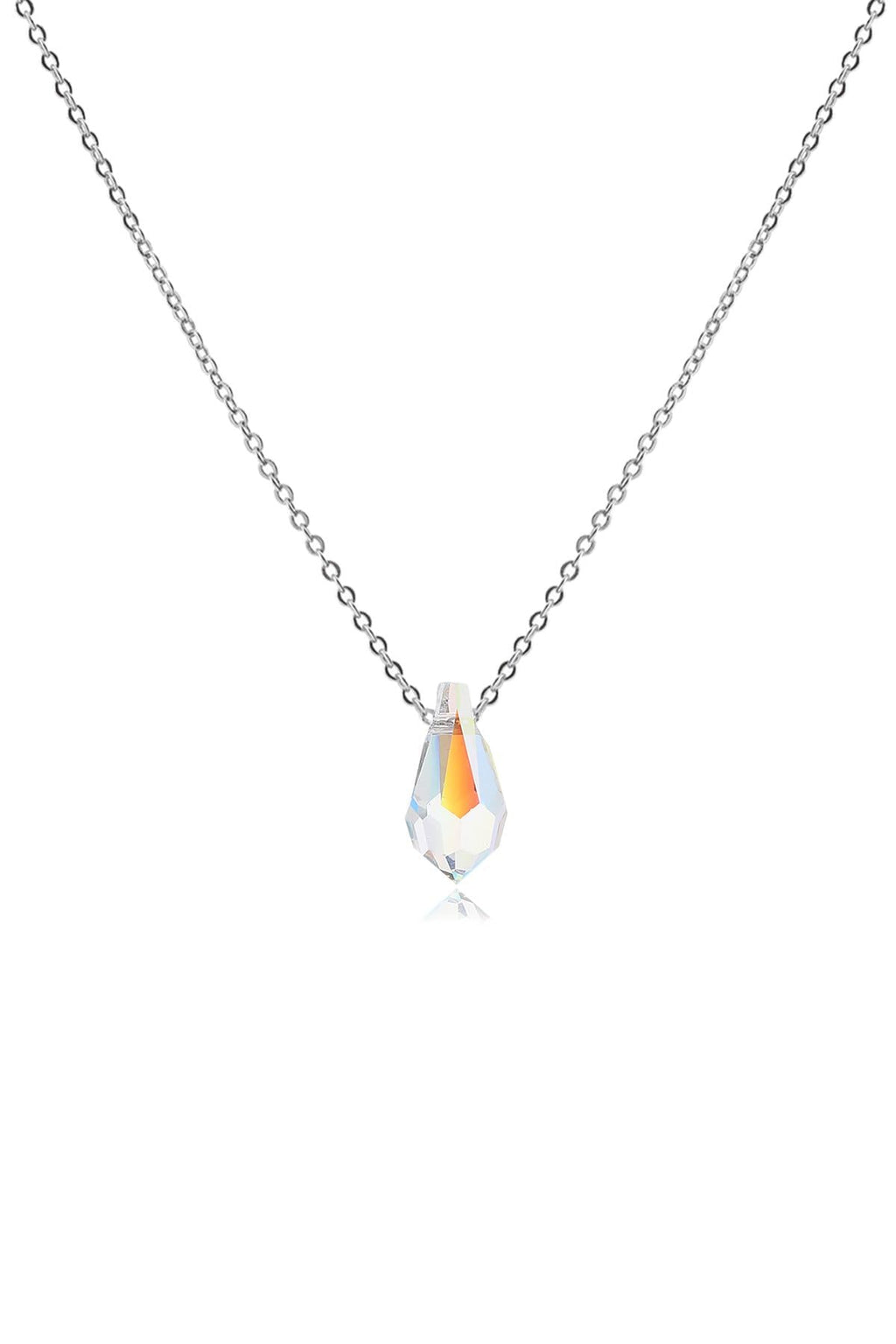 Çelik Zirkon Kolye Silver 45 cm