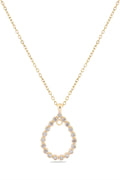 Damla Zirkon Kolye GOLD 45 cm