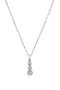 Tria Zirkon Kolye SILVER 45 cm