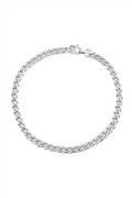 Erkek Çelik Bileklik SILVER 19cm