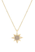 Güneş Zirkon Kolye GOLD 45 cm
