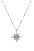 Güneş Zirkon Kolye SILVER 45 cm