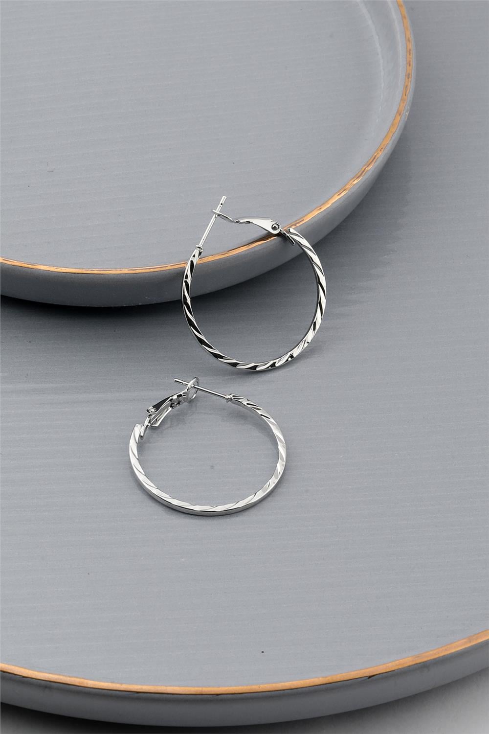 Halka Küpe Silver