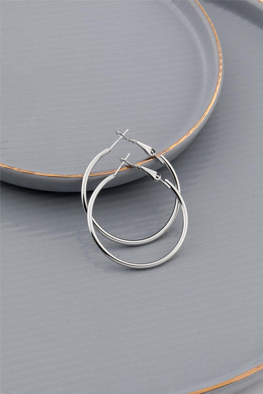 Halka Küpe Silver