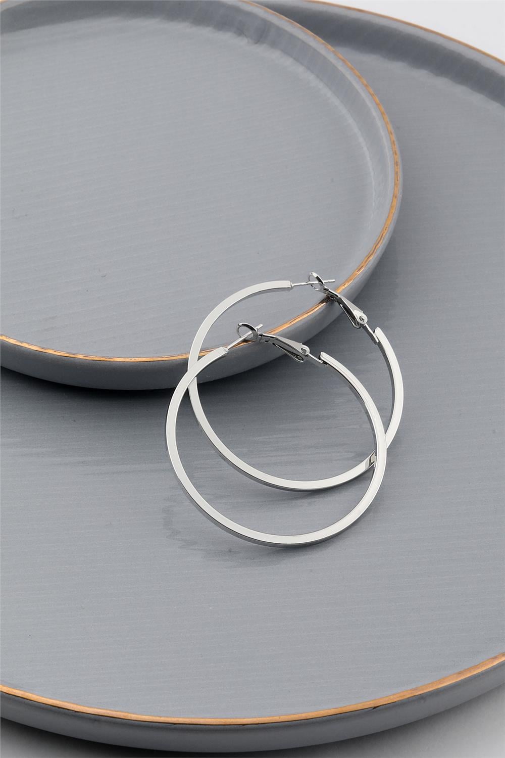 Halka Küpe Silver