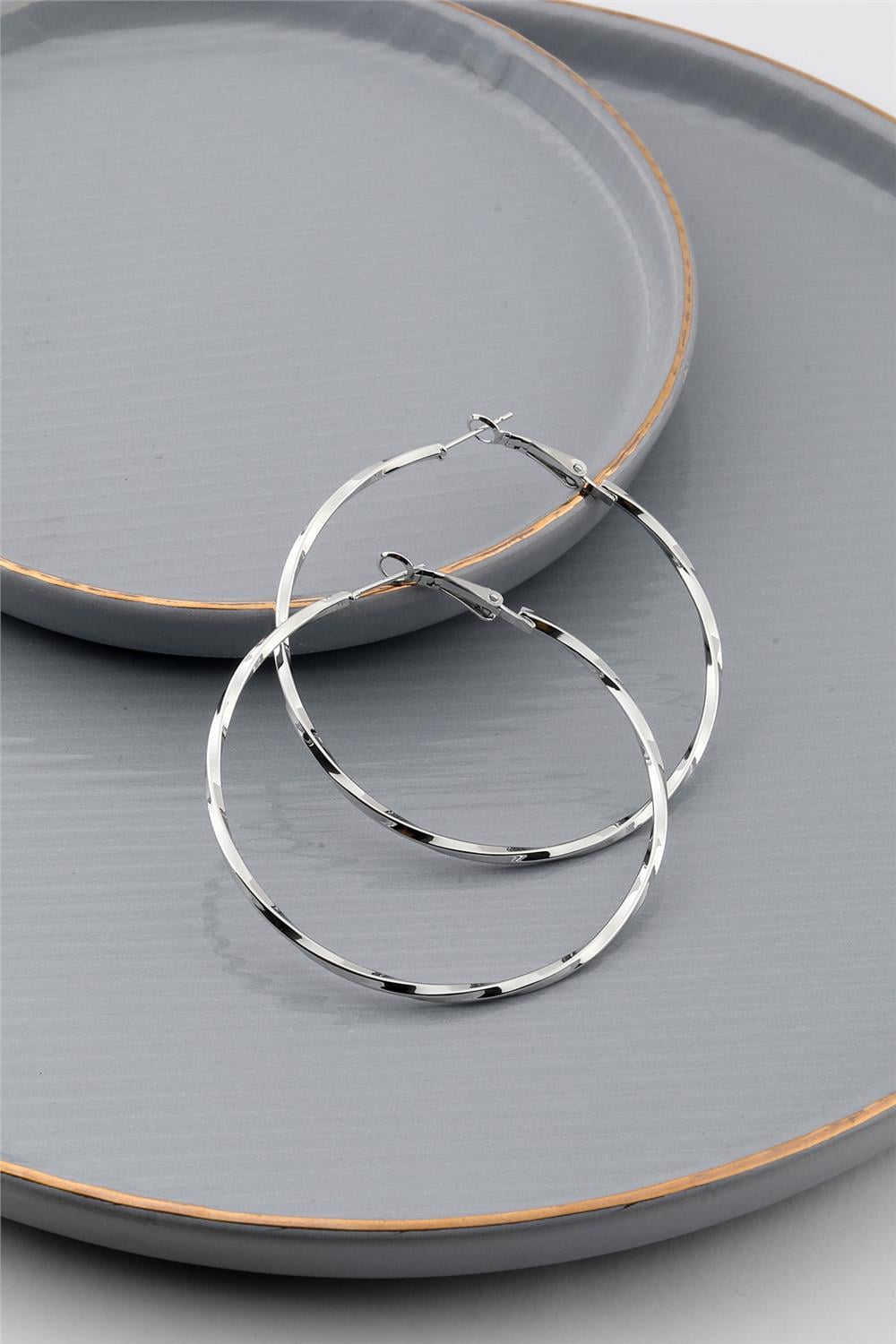 Halka Küpe Silver
