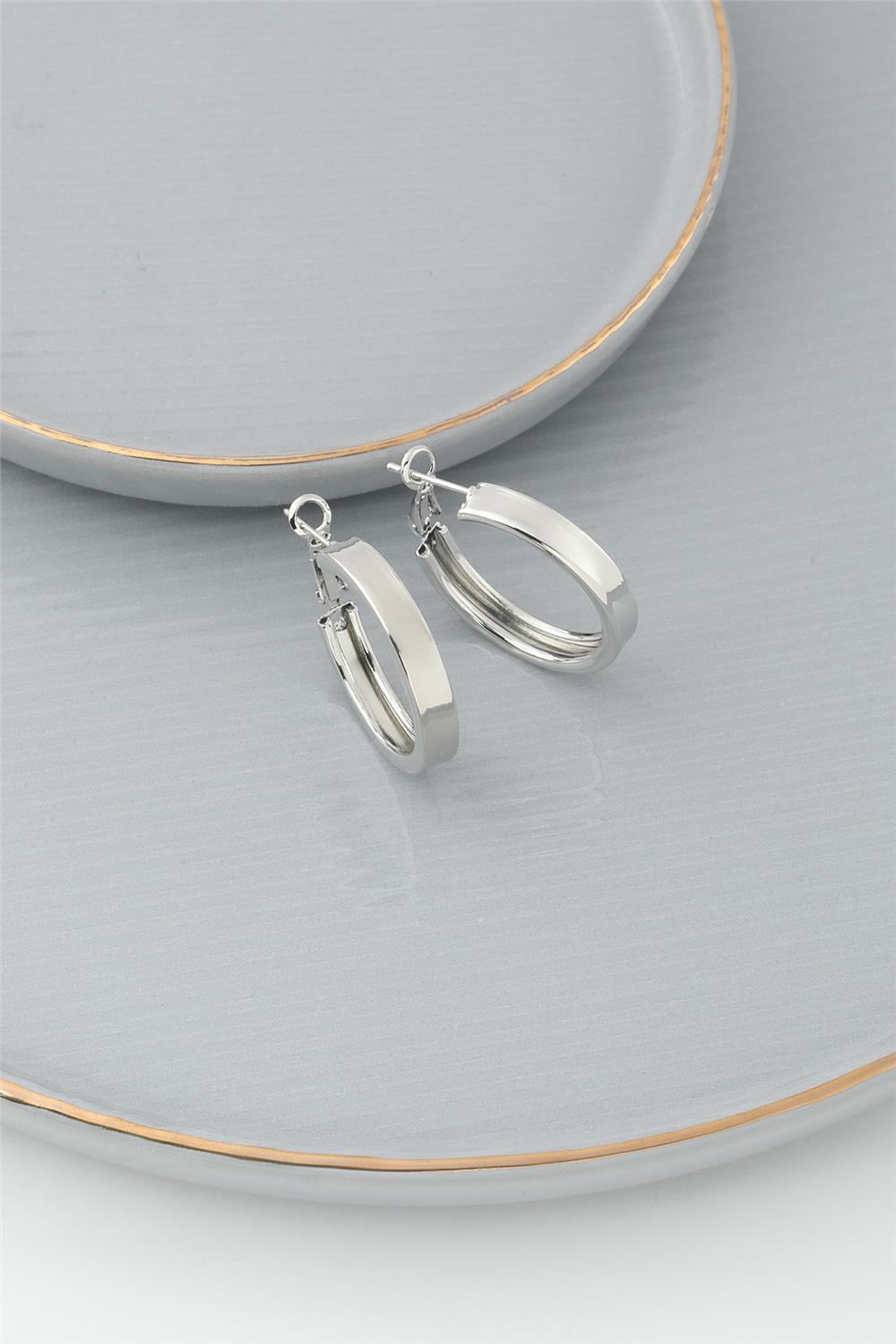 Halka Küpe Silver
