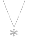Zirkon Kar Tanesi Kolye SILVER 45cm