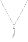 Kılıç Zirkon Kolye SILVER 45 cm