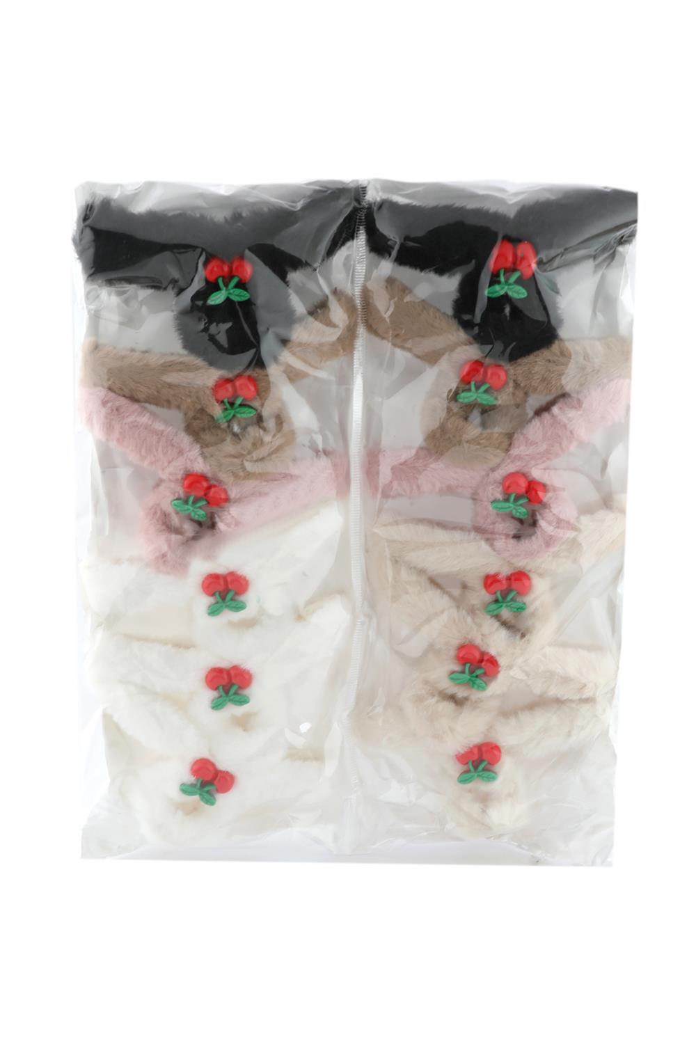 Plush Clasp Hair Clip 12 pcs