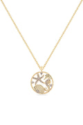 Şans Zirkon Kolye GOLD 45 cm