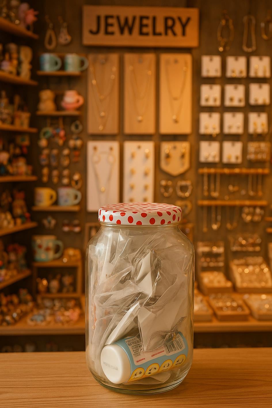 JEWELRY JAR SILVER 20 PRODUCTS