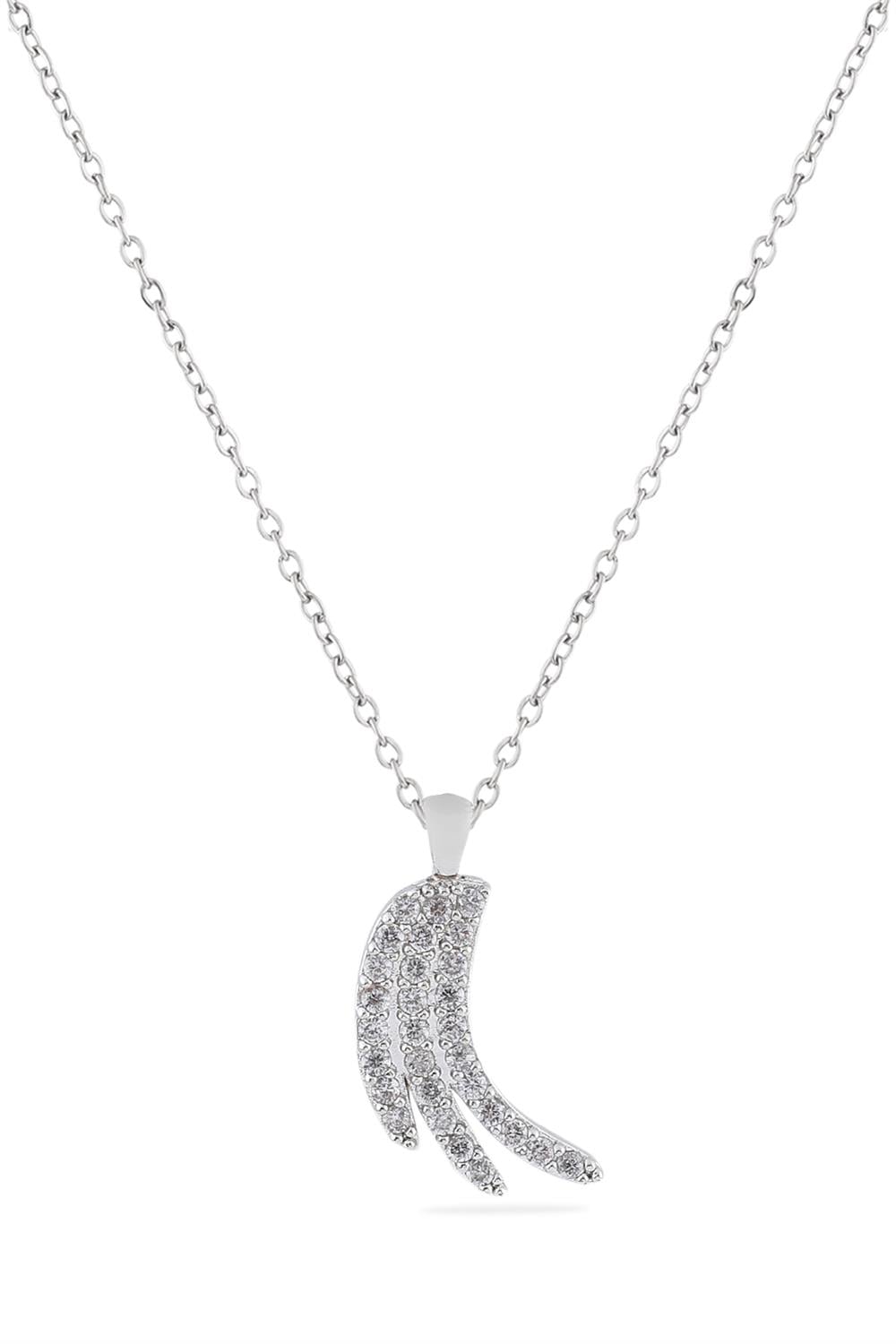 Zirkon Kolye SILVER 45 cm