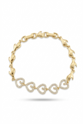 Kalp VIP 14K Bileklik GOLD