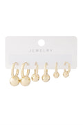 Vip Altılı Set Küpe Gold