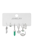 Vip Altılı Set Küpe Silver