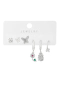 Vip Altılı Set Küpe Silver