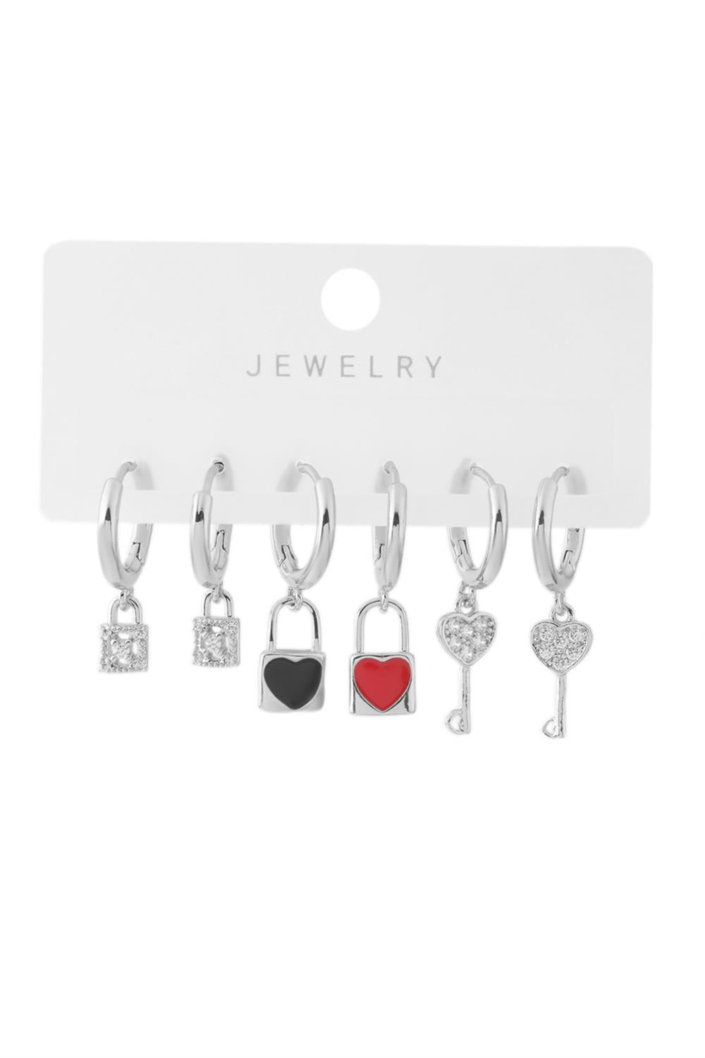 Vip Altılı Set Küpe Silver