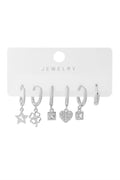 Vip Altılı Set Küpe Silver