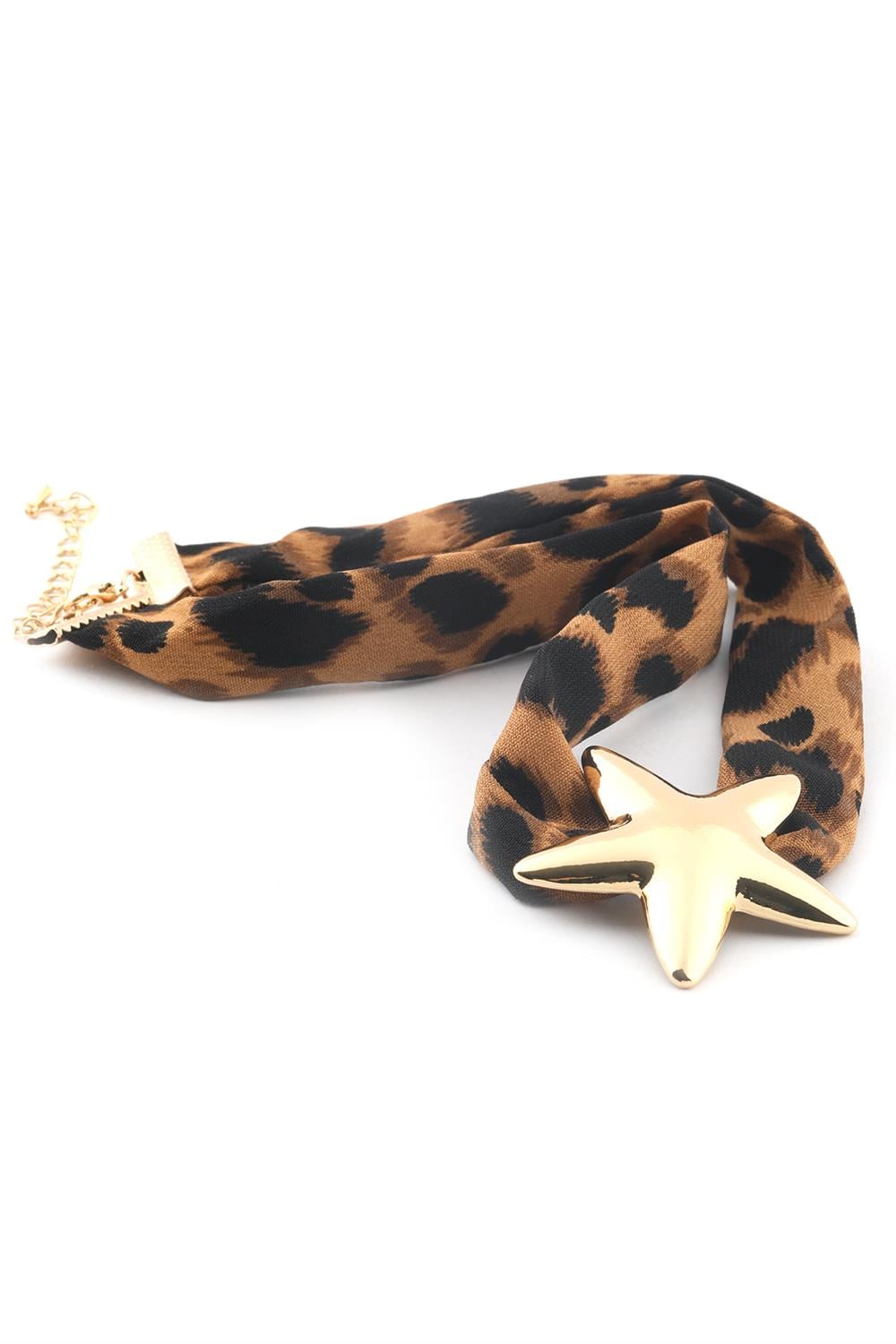 VIP Leopar Desenli Kolye