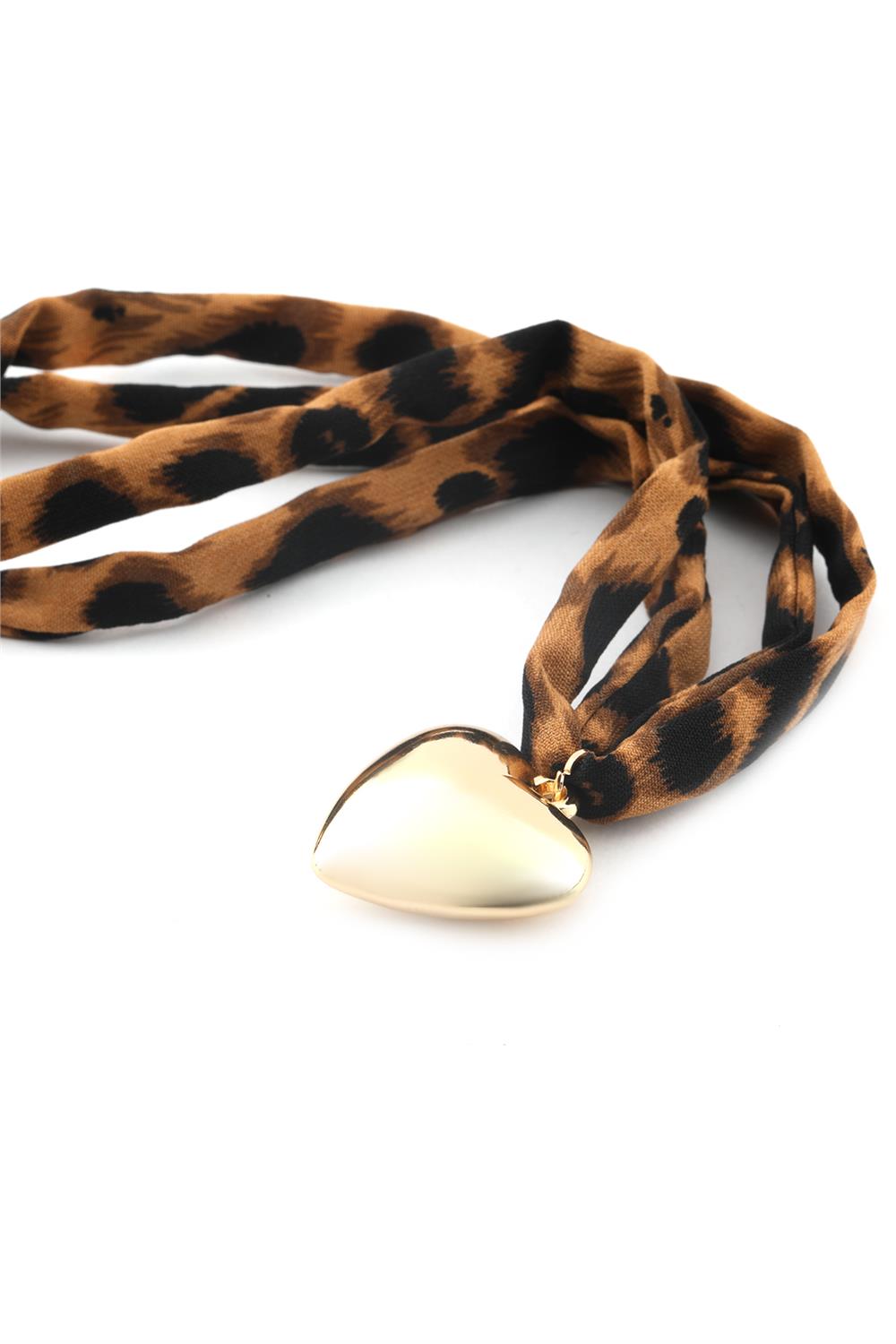 VIP Leopar Desenli Kolye