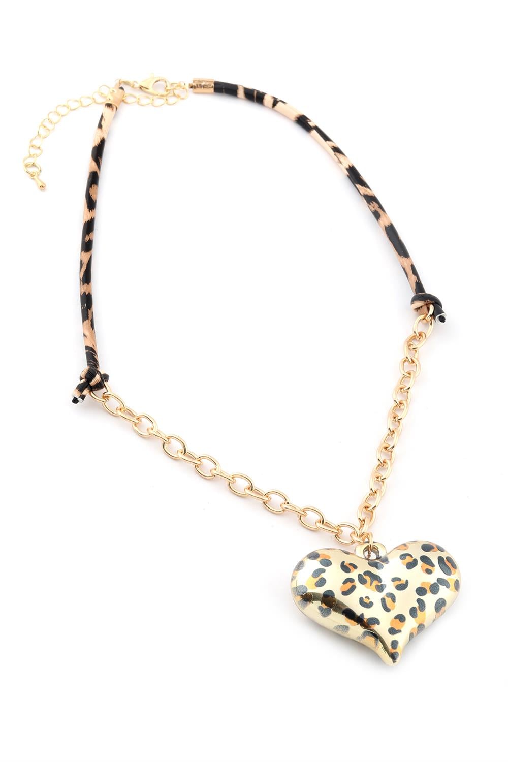 VIP Leopar Desenli Kolye
