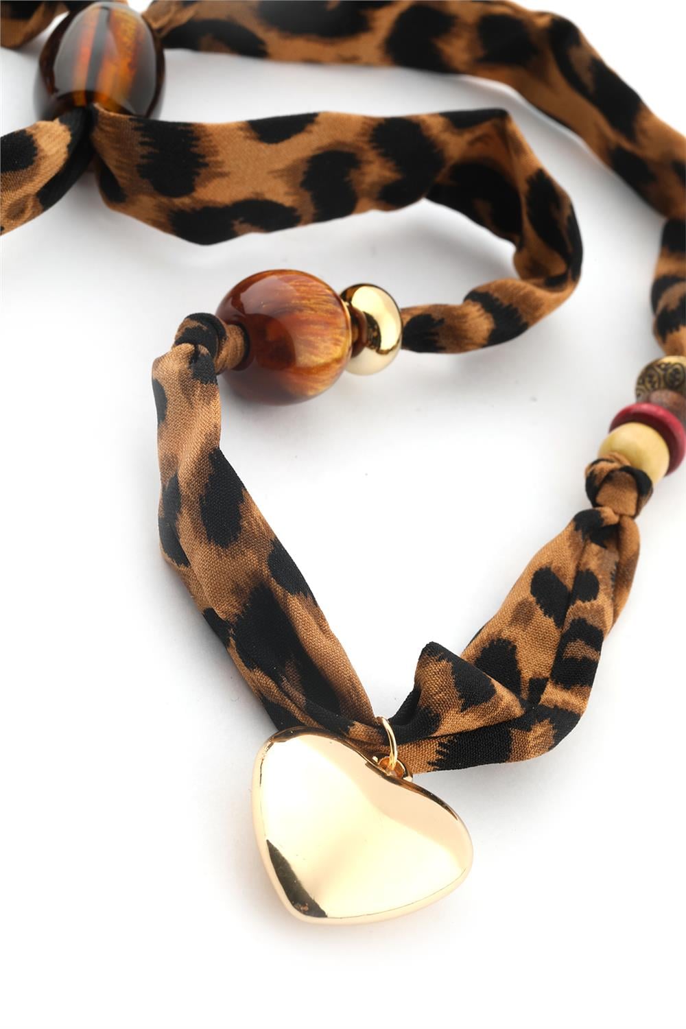 VIP Leopar Desenli Kolye