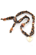 VIP Leopar Desenli Kolye