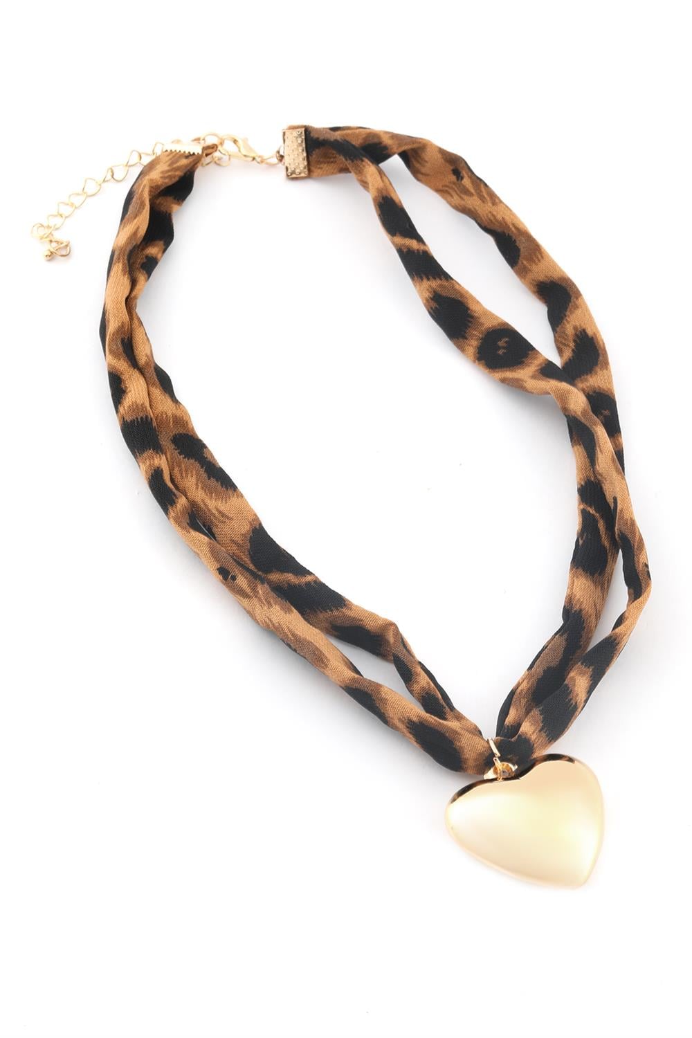 VIP Leopar Desenli Kolye