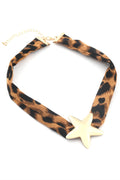 VIP Leopar Desenli Kolye