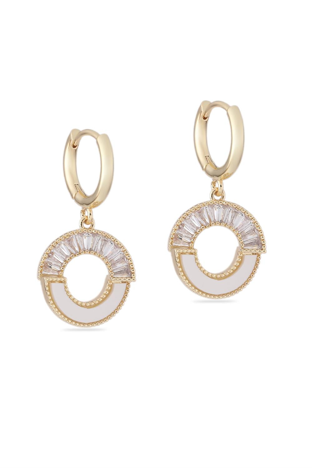 VIP Taşlı Küpe Gold