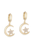 VIP Taşlı Küpe Gold