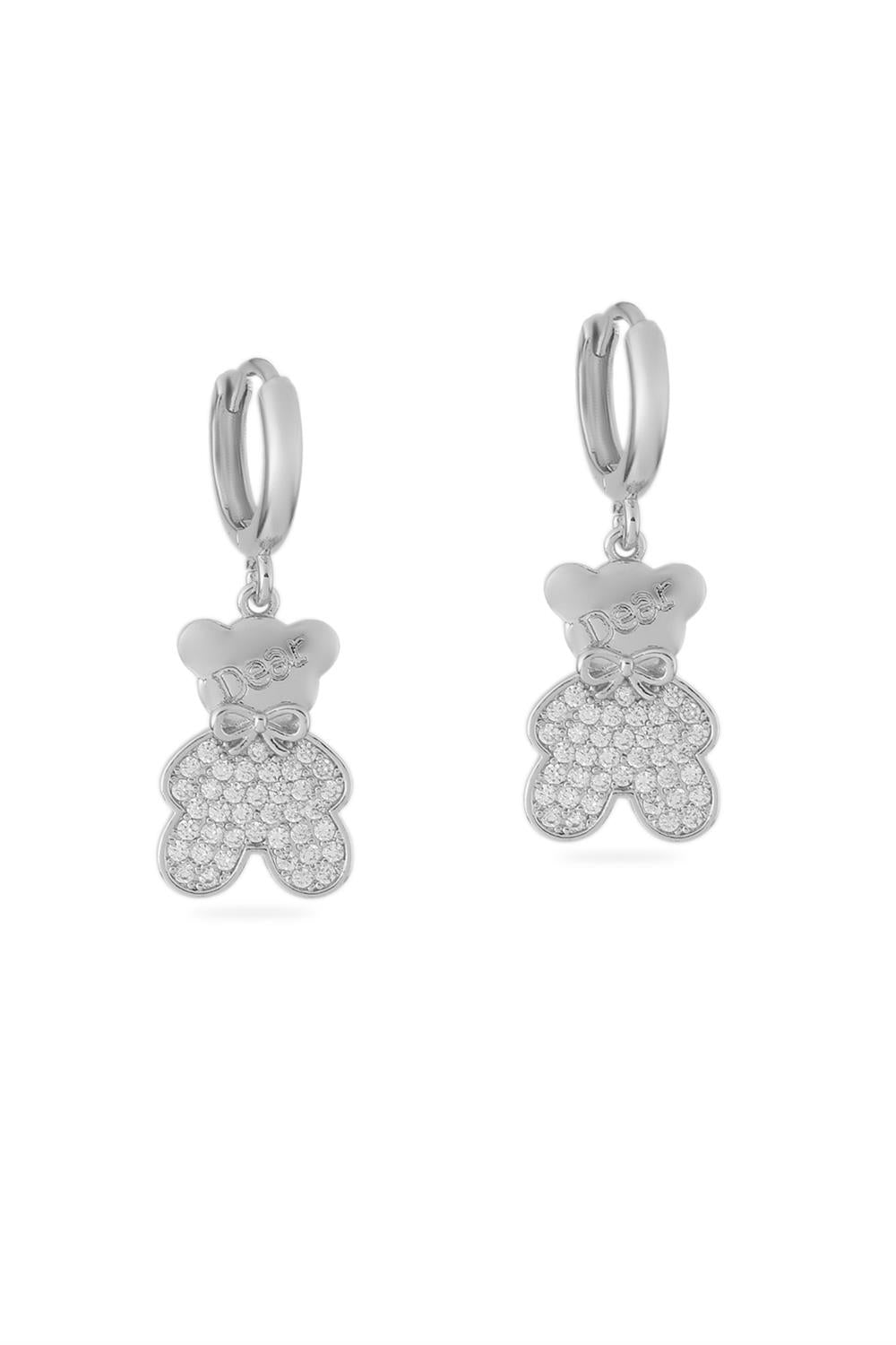 VIP Taşlı Küpe Silver