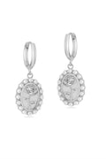 VIP Taşlı Küpe Silver