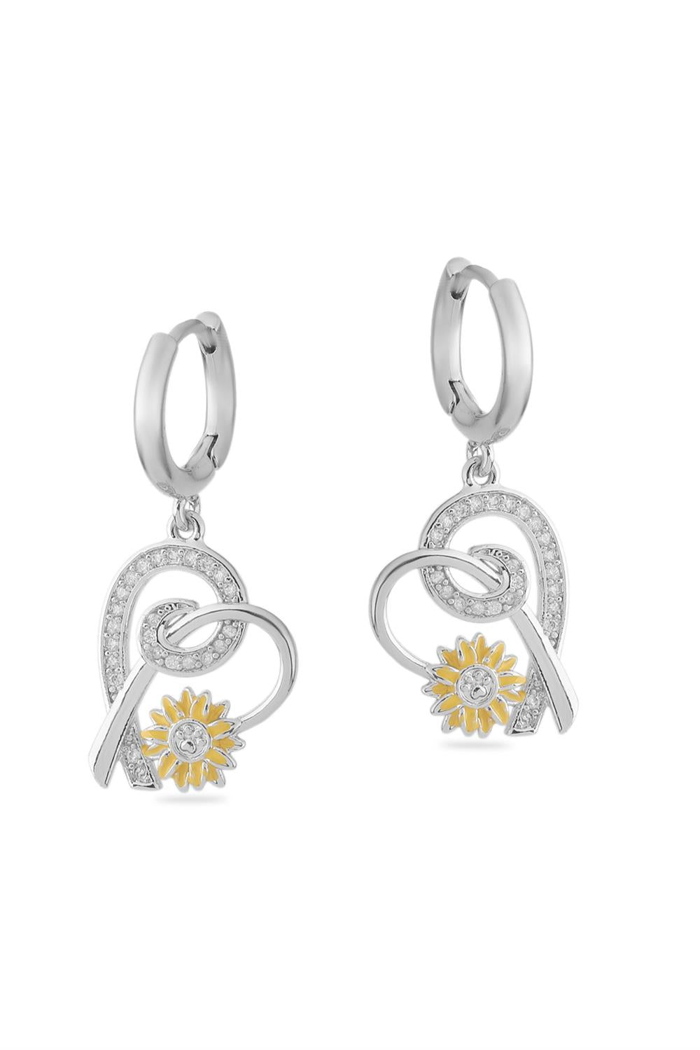 VIP Taşlı Küpe Silver