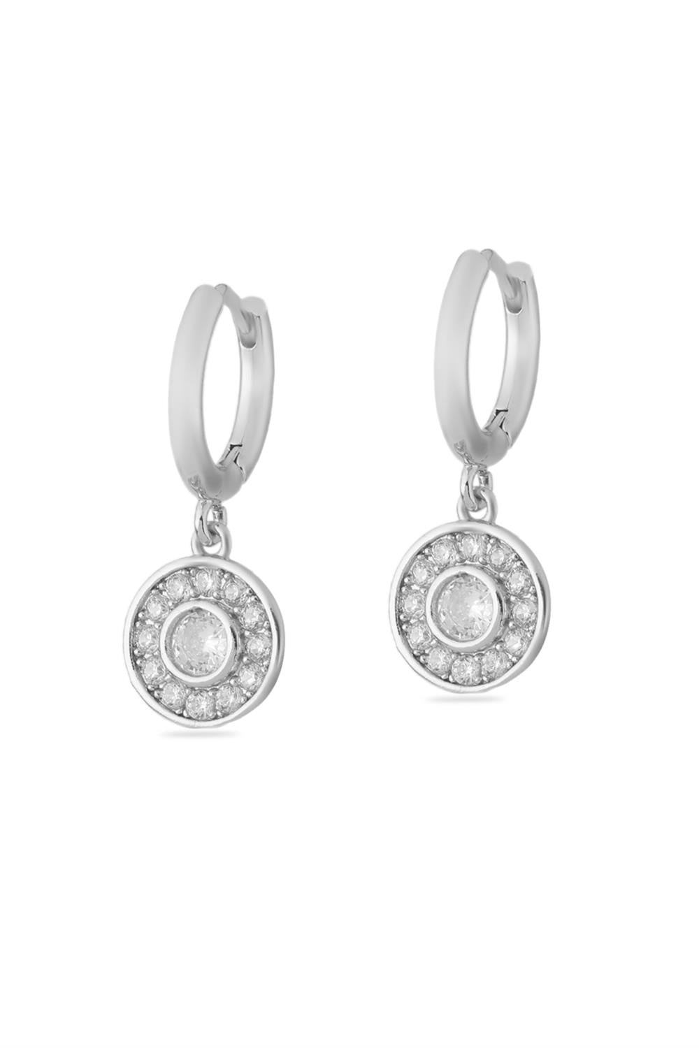 VIP Taşlı Küpe Silver