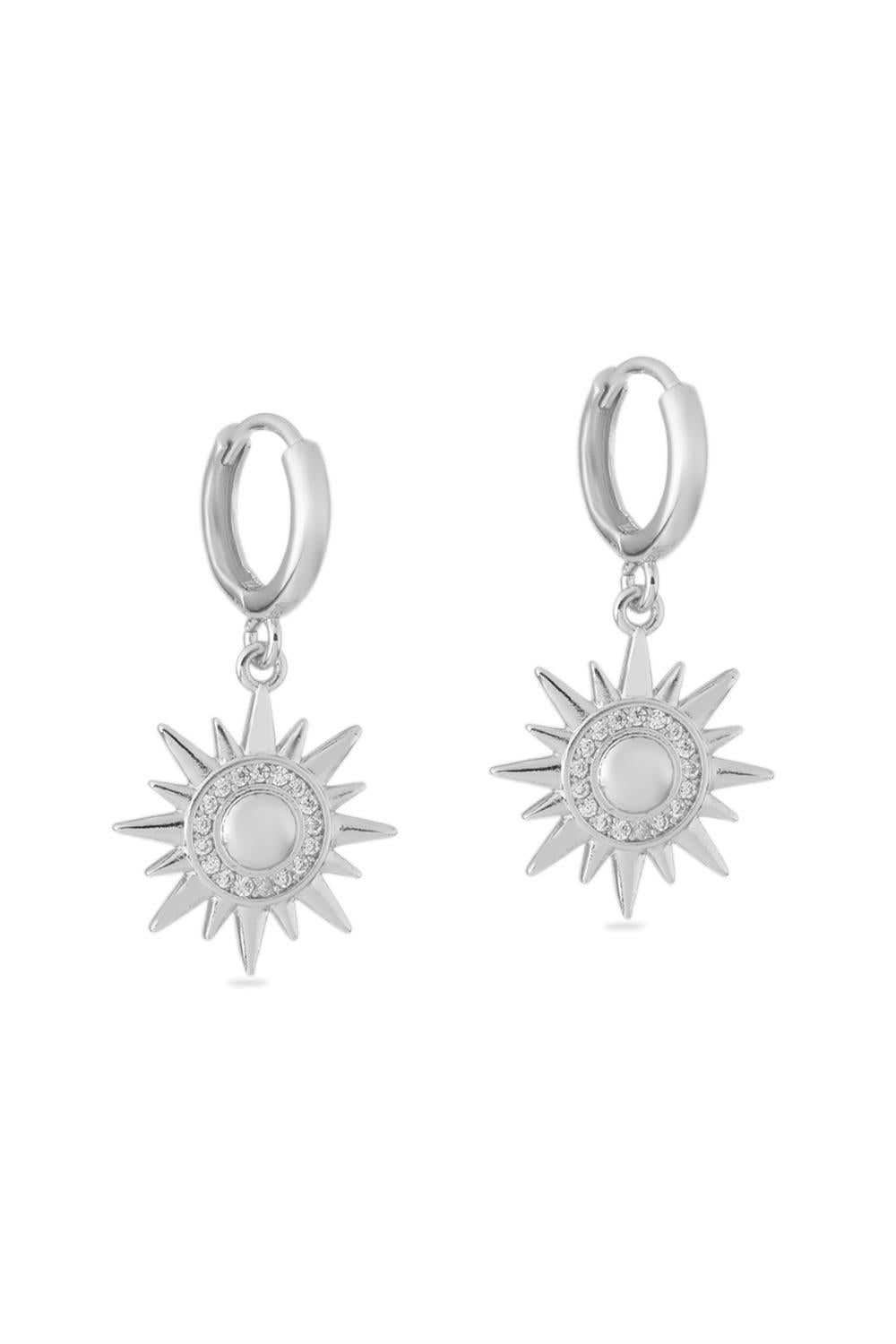 VIP Taşlı Küpe Silver