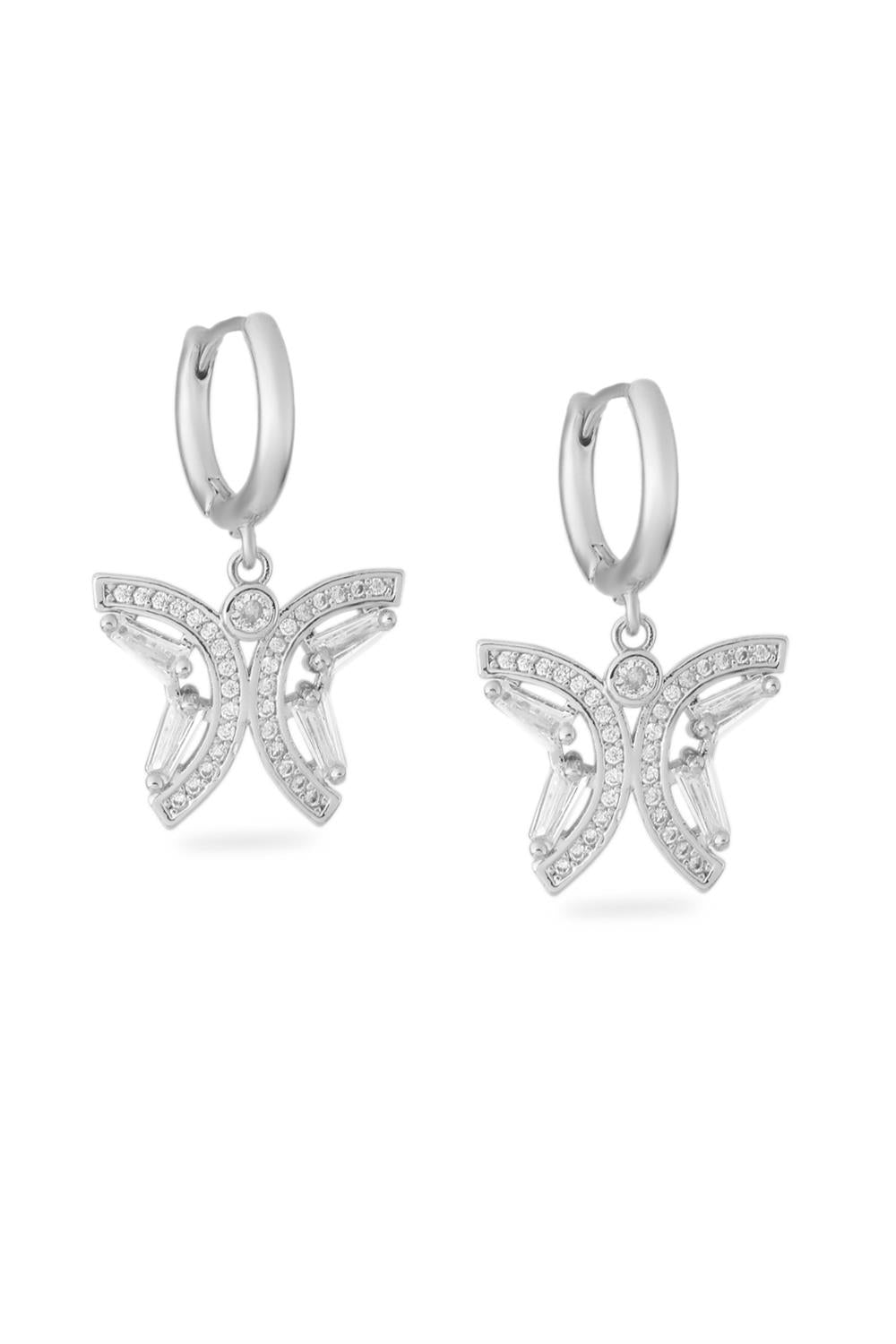 VIP Taşlı Küpe Silver