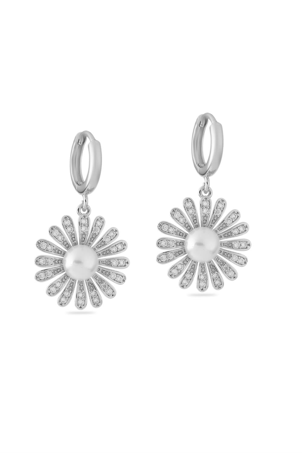 VIP Taşlı Küpe Silver