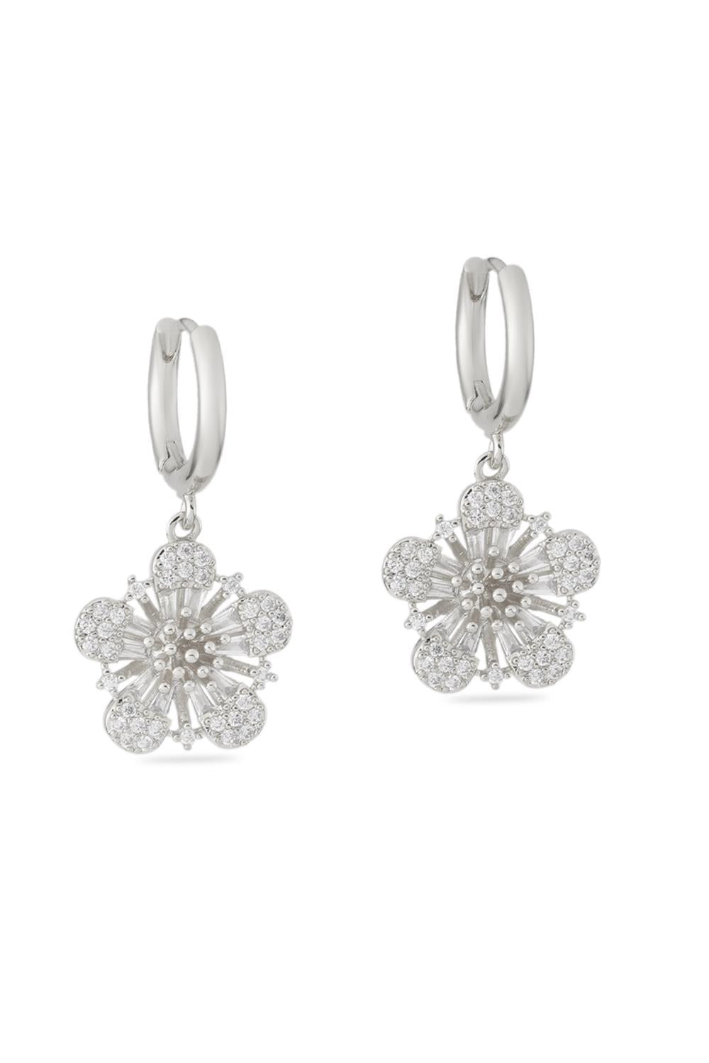 VIP Taşlı Küpe Silver