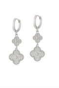 VIP Taşlı Küpe Silver